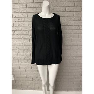 Joe Fresh Black Chunky Sweater Size S